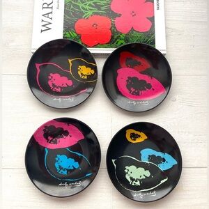 ANDY WARHOL Foundation Melamine BIRD Appetizer Plates PRECIDIO OBJECTS 5 1/4”(D)